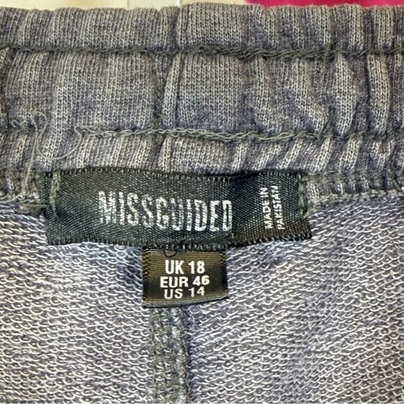 Missguided, Gray Joggers with Elastic Waistband and Tapered Ankles. Size 14. - Picture 4 of 4